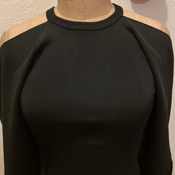 INC International Concepts Cold Shoulder Sweater Deep Black NWT Size XS - Picture 4 of 11